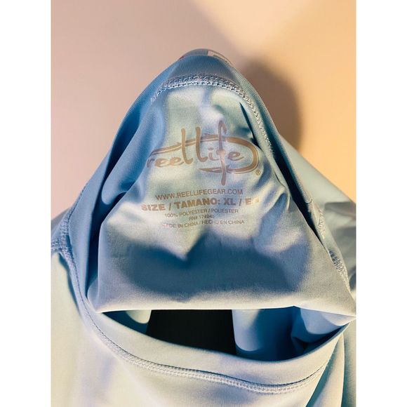 AWESOME! Reel Life Gear Mens crew neck Shirt Sun Ray Defender Performance.(92) - Picture 5 of 13